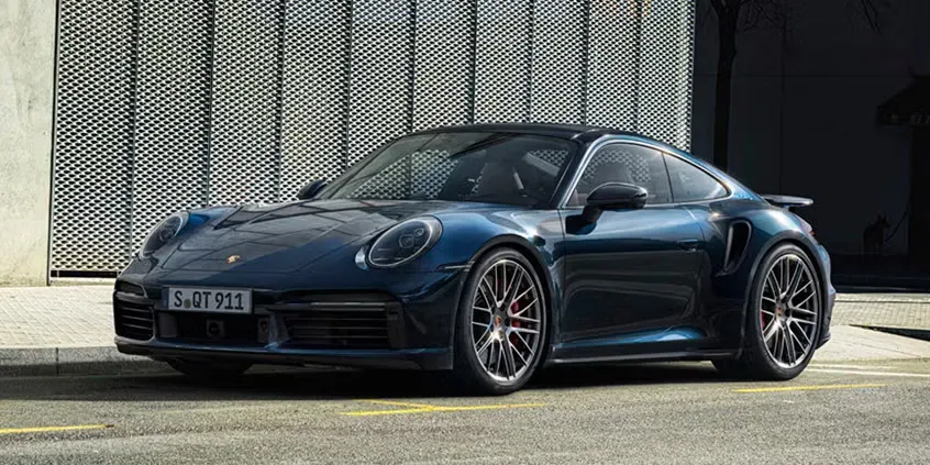 Porsche 911 moderno, perfil delantero
