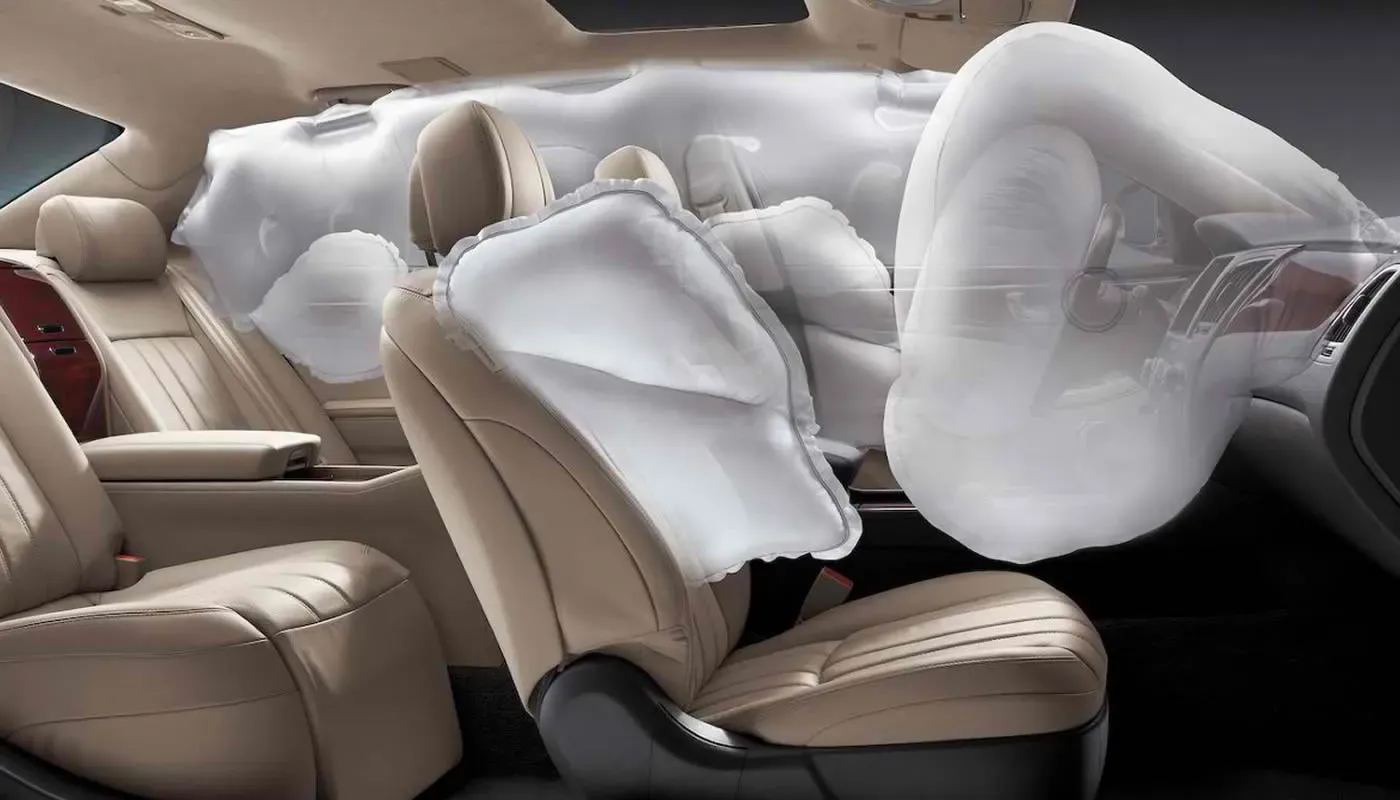 Sistema de airbags frontales y laterales