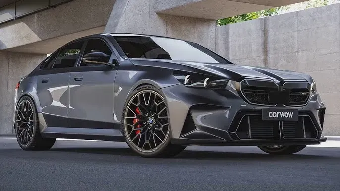 BMW M5 2024 Negro vista frontal