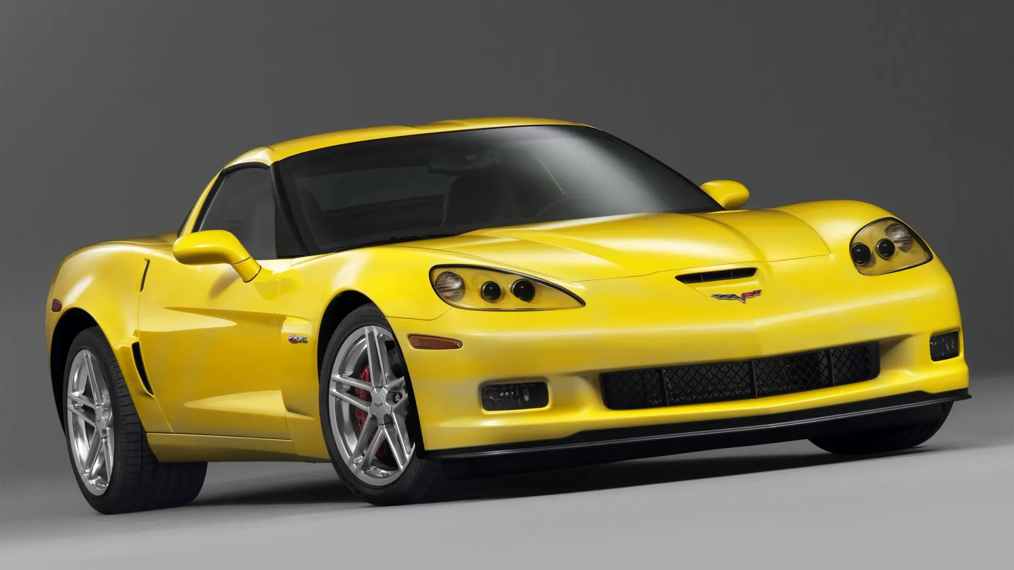 Chevrolet Corvette C6 Z06 Amarillo frontal