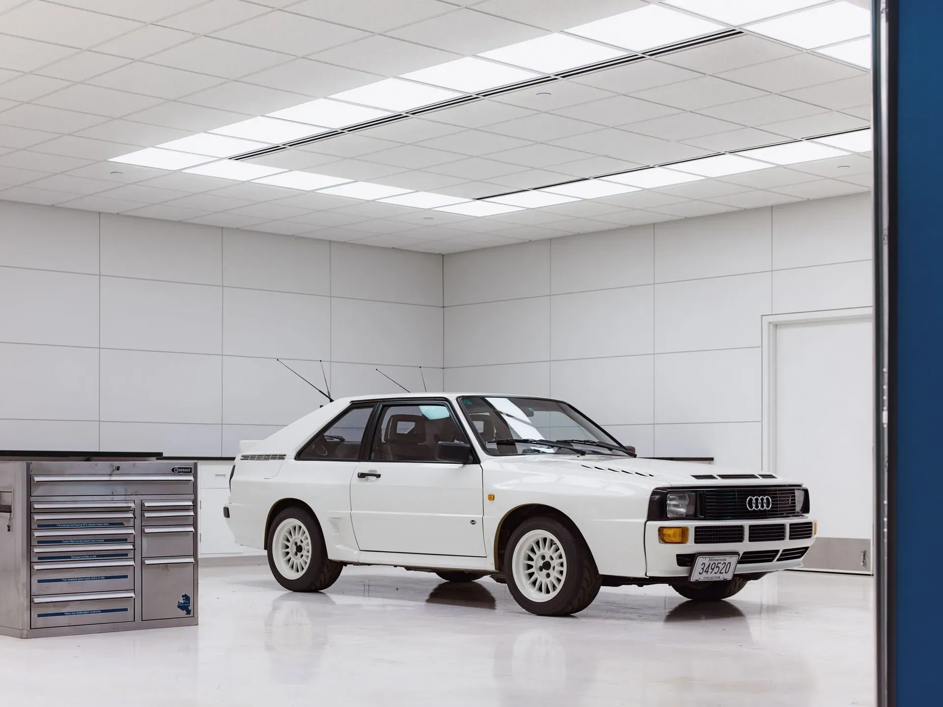 Audi Sport Quattro frontal y motor