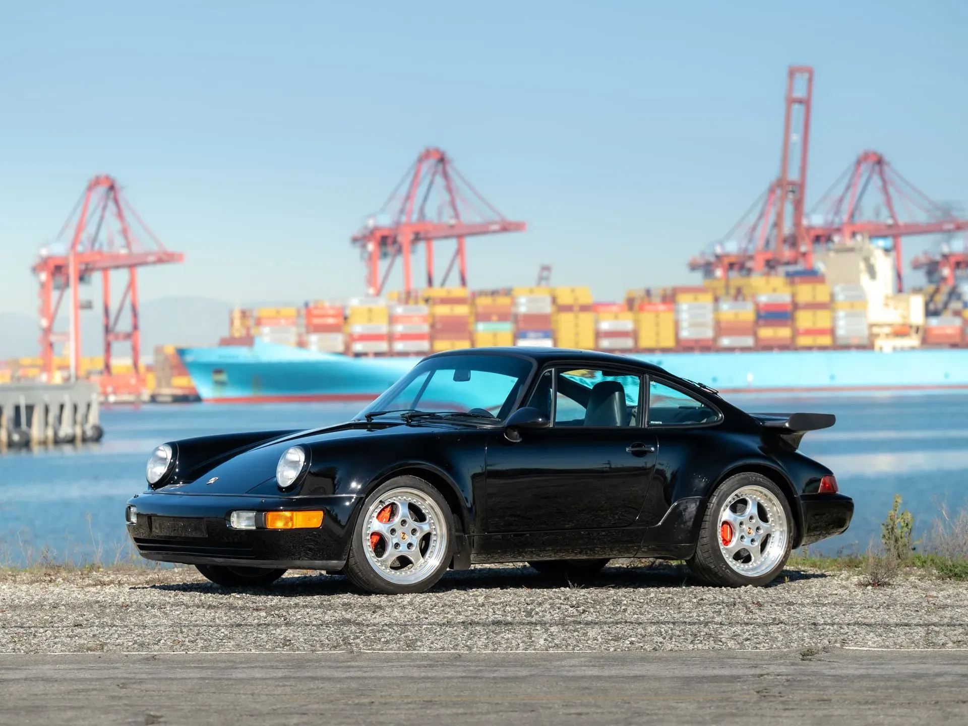 Porsche 911 Turbo 1994 perfil posterior