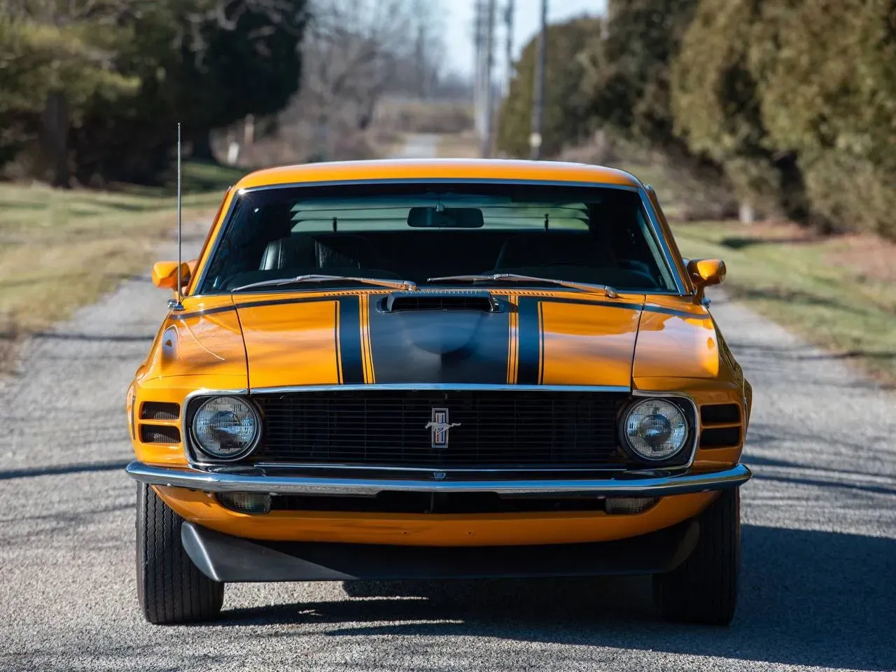 Ford Mustang Boss 302 1970 de perfil