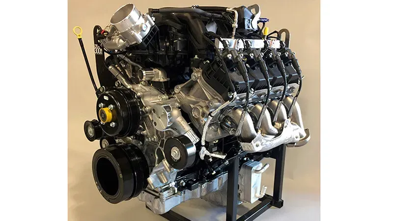 Motor V8 del Ford Mustang Dark Horse