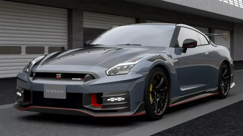Nissan GTR Gris de perfil