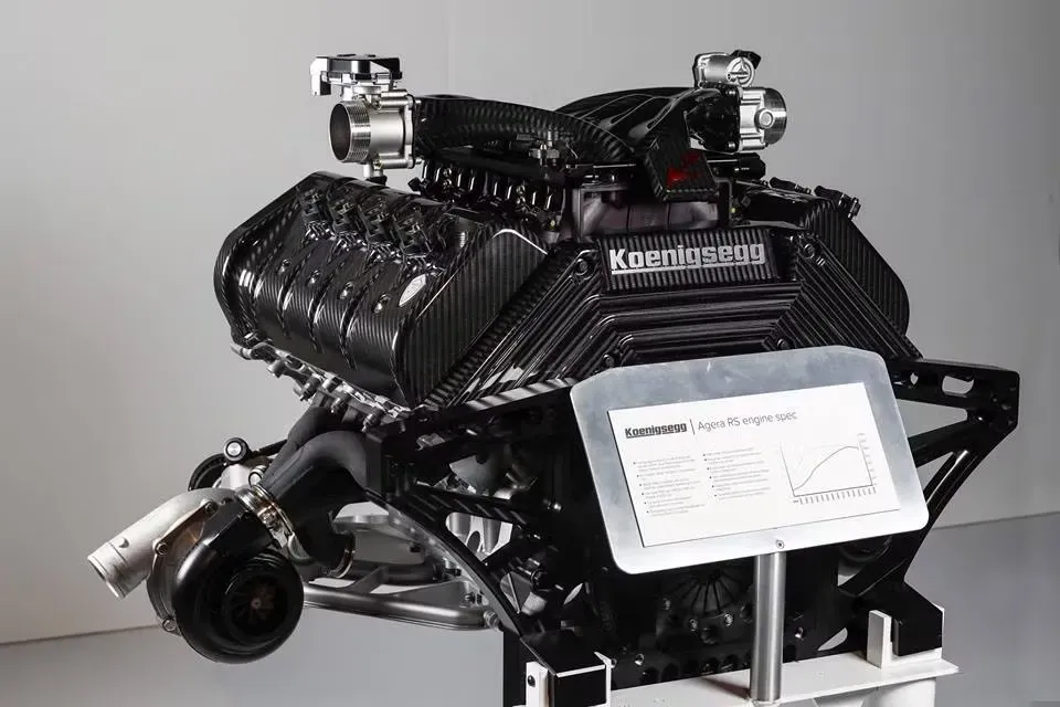 Motor 5.0 V8 del Koenigsegg Agera RS1