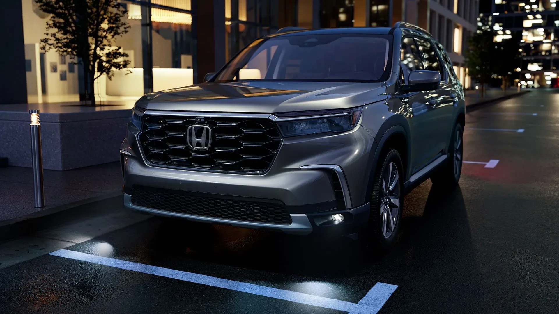 Honda Pilot 2024 Negro de frente