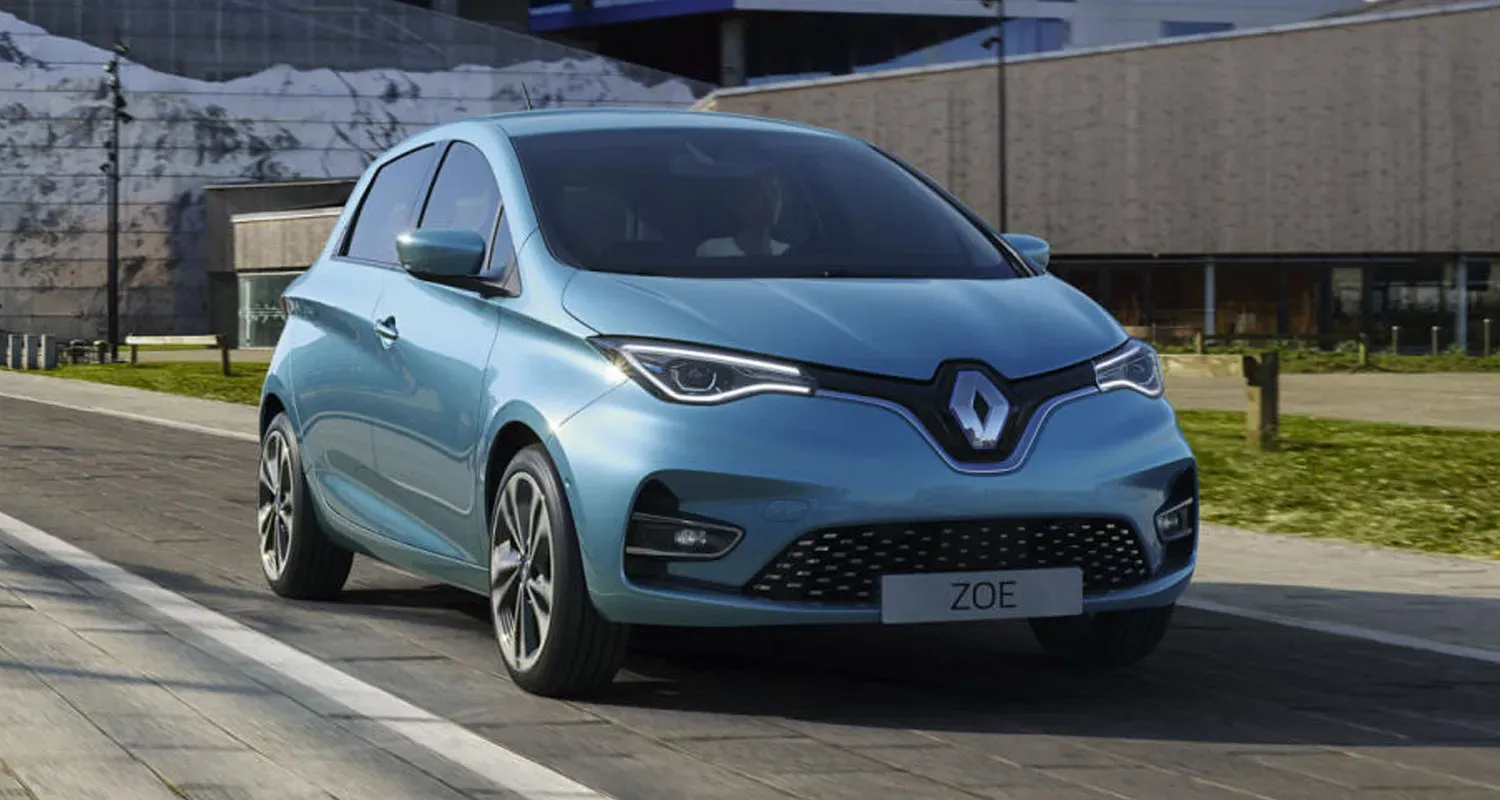 Renault Zoe en perfil mostrando su diseño compacto y aerodinámico