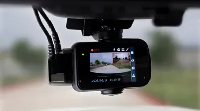 Diagrama de cobertura dashcam 360°