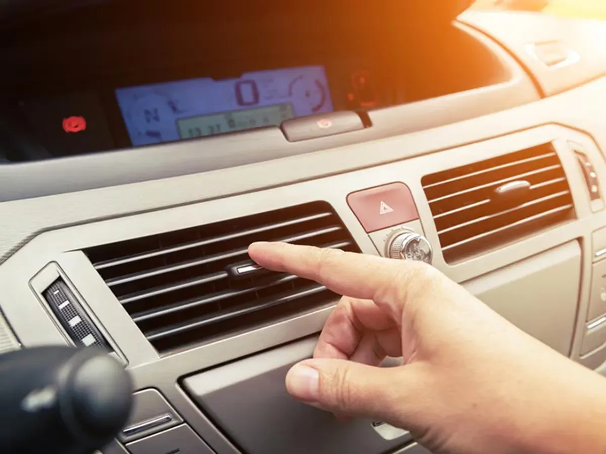 Diagrama del sistema de climatización de un automóvil