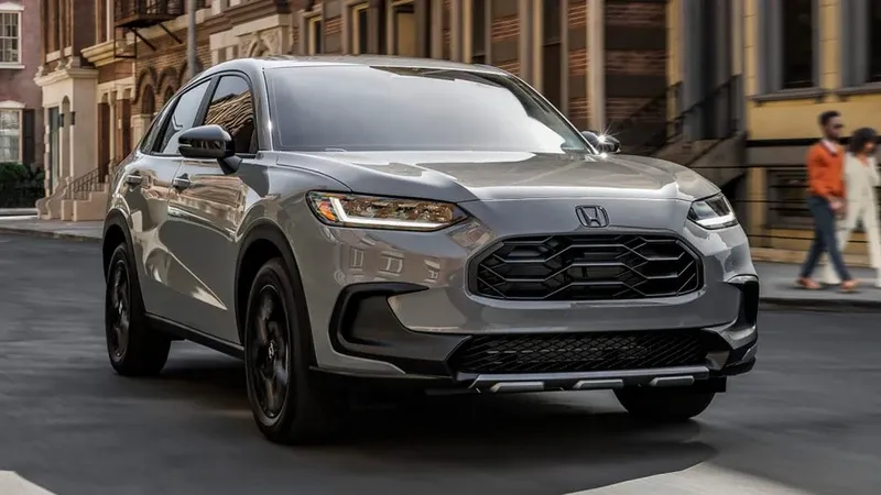 Vista lateral del honda hr-v 2023