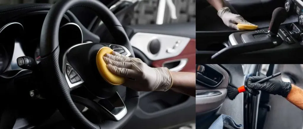 Desinfección profunda del interior del auto