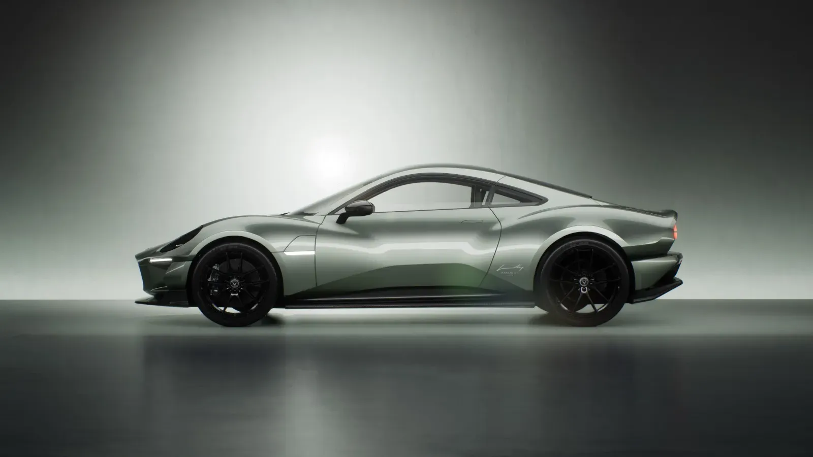 Interior del Caterham Project V mostrando el volante y los cuadros de instrumentos digitales