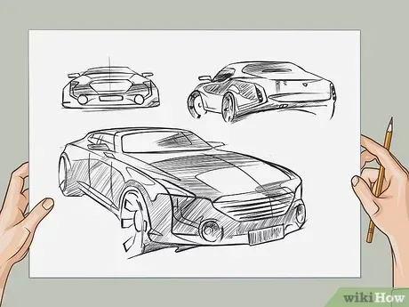 Proceso de diseño de un automóvil desde el boceto inicial