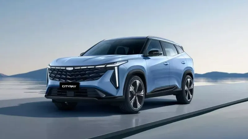Interior tecnológico del Geely Cityray 2025 con su pantalla central