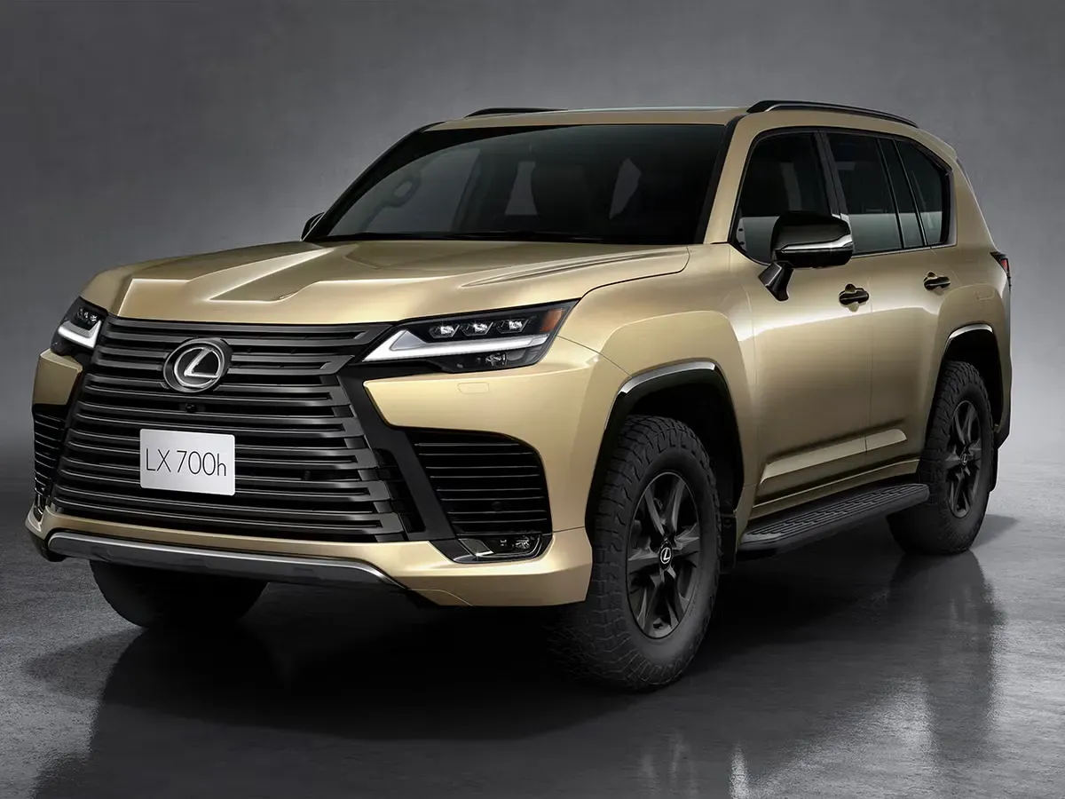Lexus LX 700h 2025 en un camino de tierra, demostrando su capacidad todoterreno