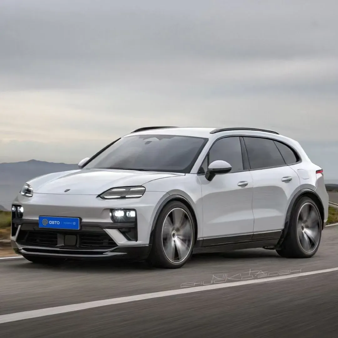Porsche Cayenne Coupé EV 2026 - Vista frontal