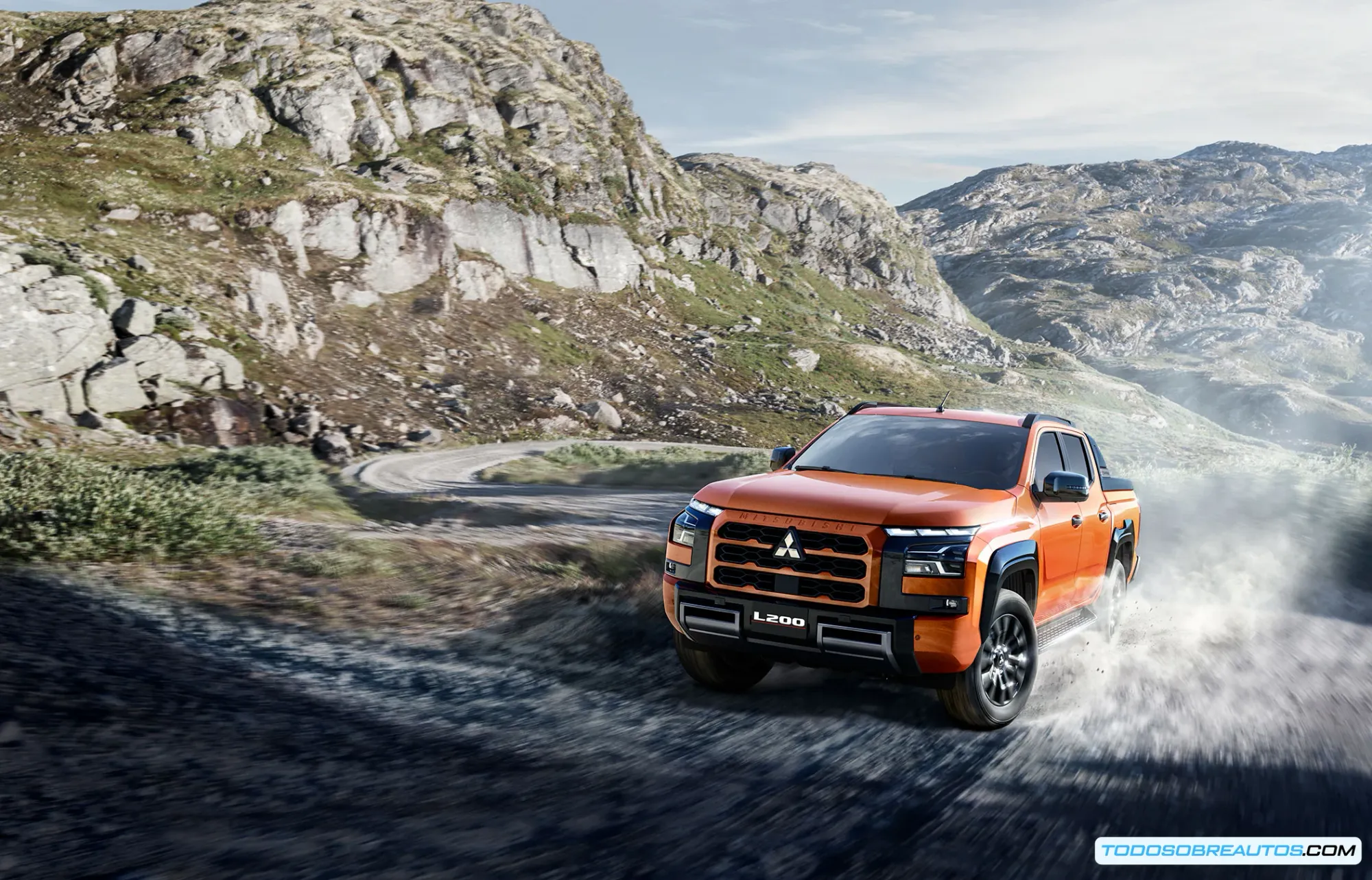 Detalles del diseño exterior de la Mitsubishi L200 GSR 2025