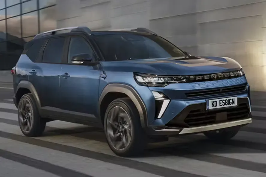 Proyección del diseño frontal del Renault Boreal 2026