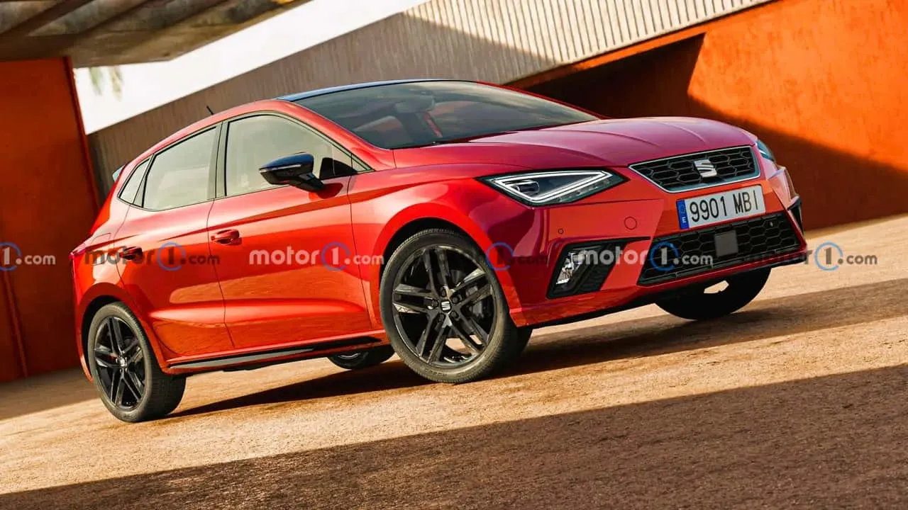 Perfil lateral del Seat Ibiza FR 2025