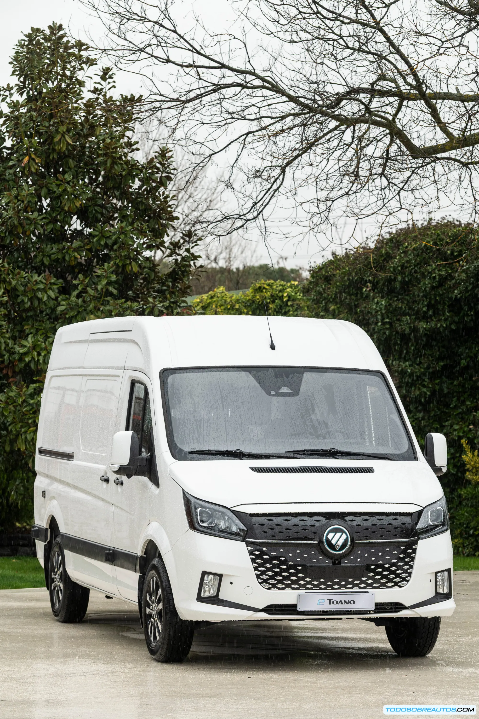 Foton eToano, mostrando su espacio de carga.