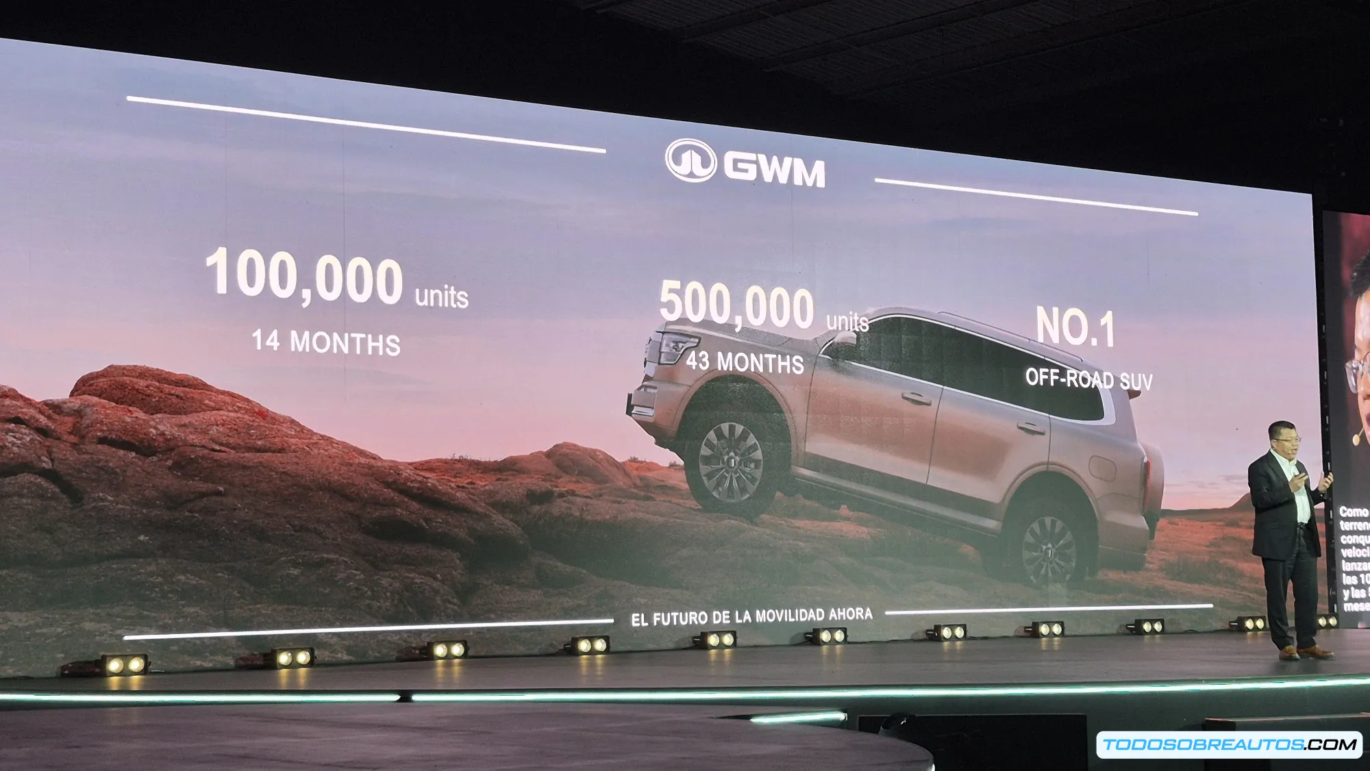 GWM TANK 500 Black Edition en exhibición