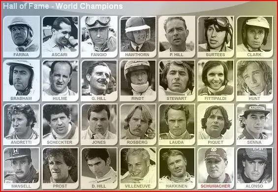 Pilotos de la Historia de la F1