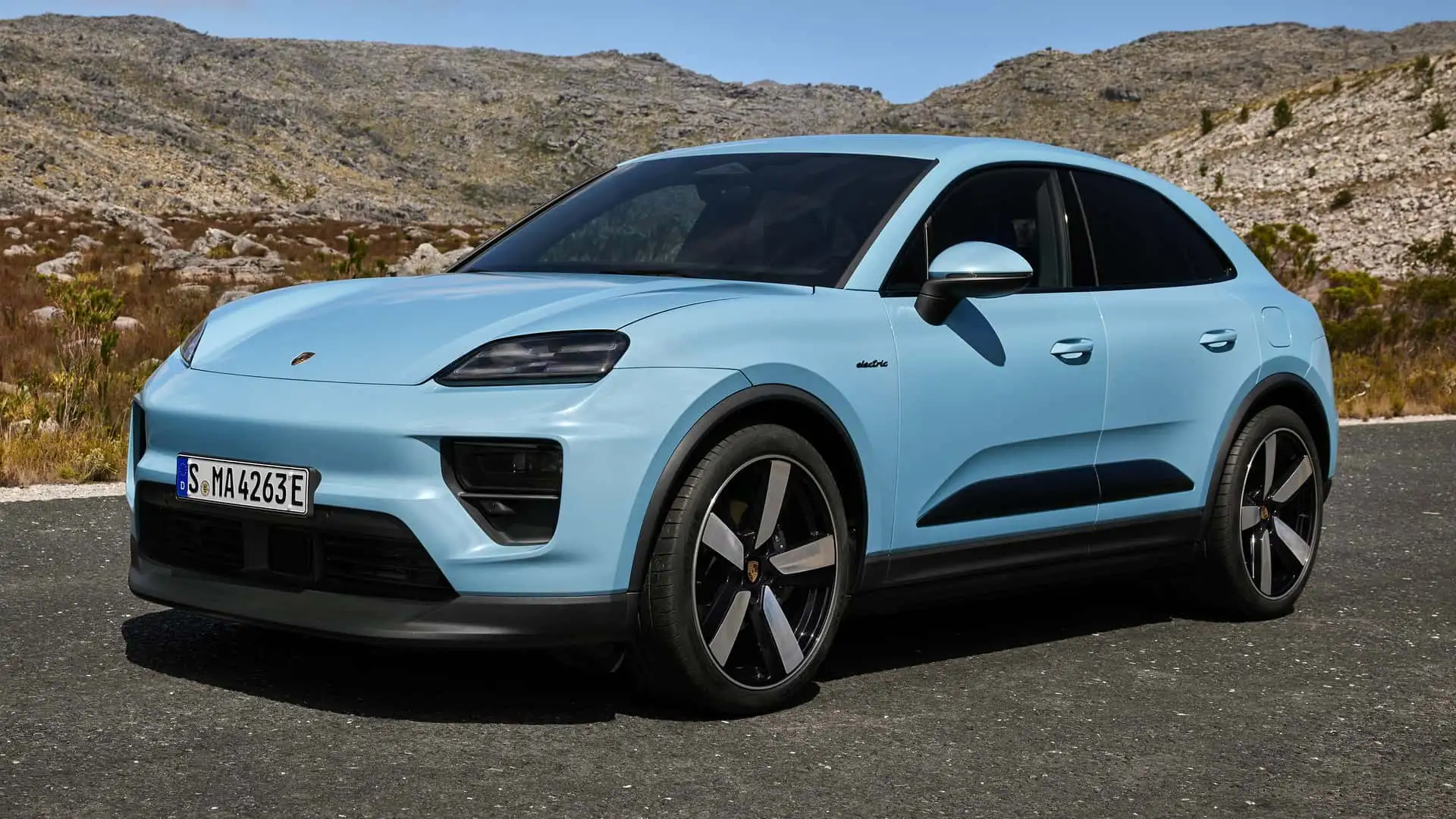 Porsche Macan eléctrico 2025 perfil