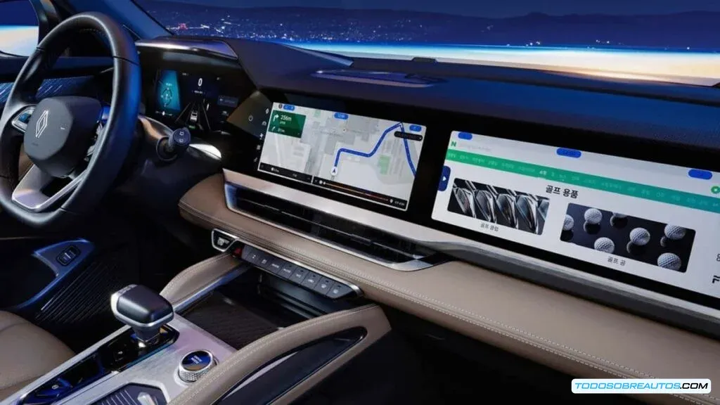 Imagen del Renault Grand Koleos 2025 mostrando un detalle del diseño.