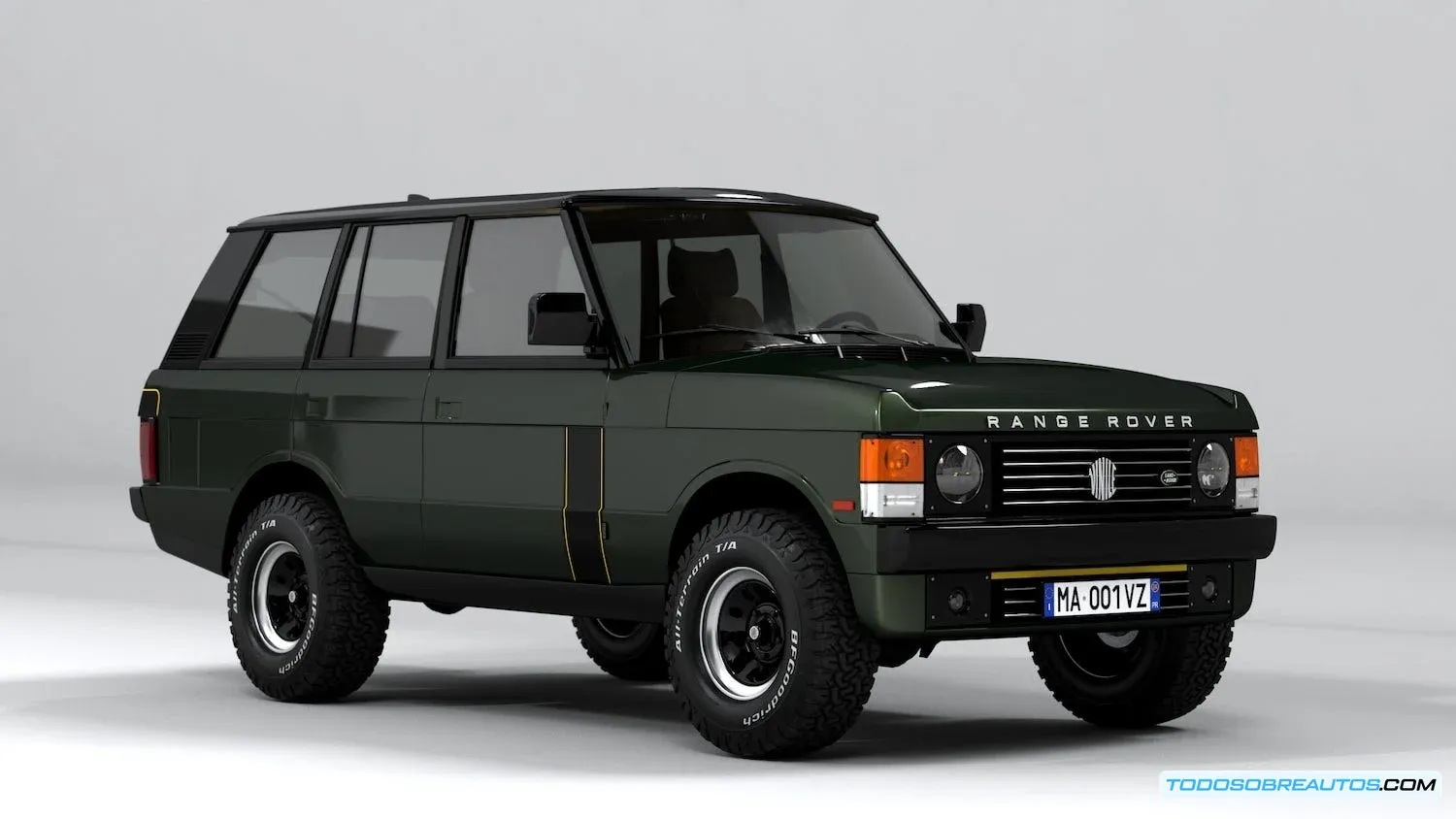 Vista trasera del Range Rover Classic by Vinile