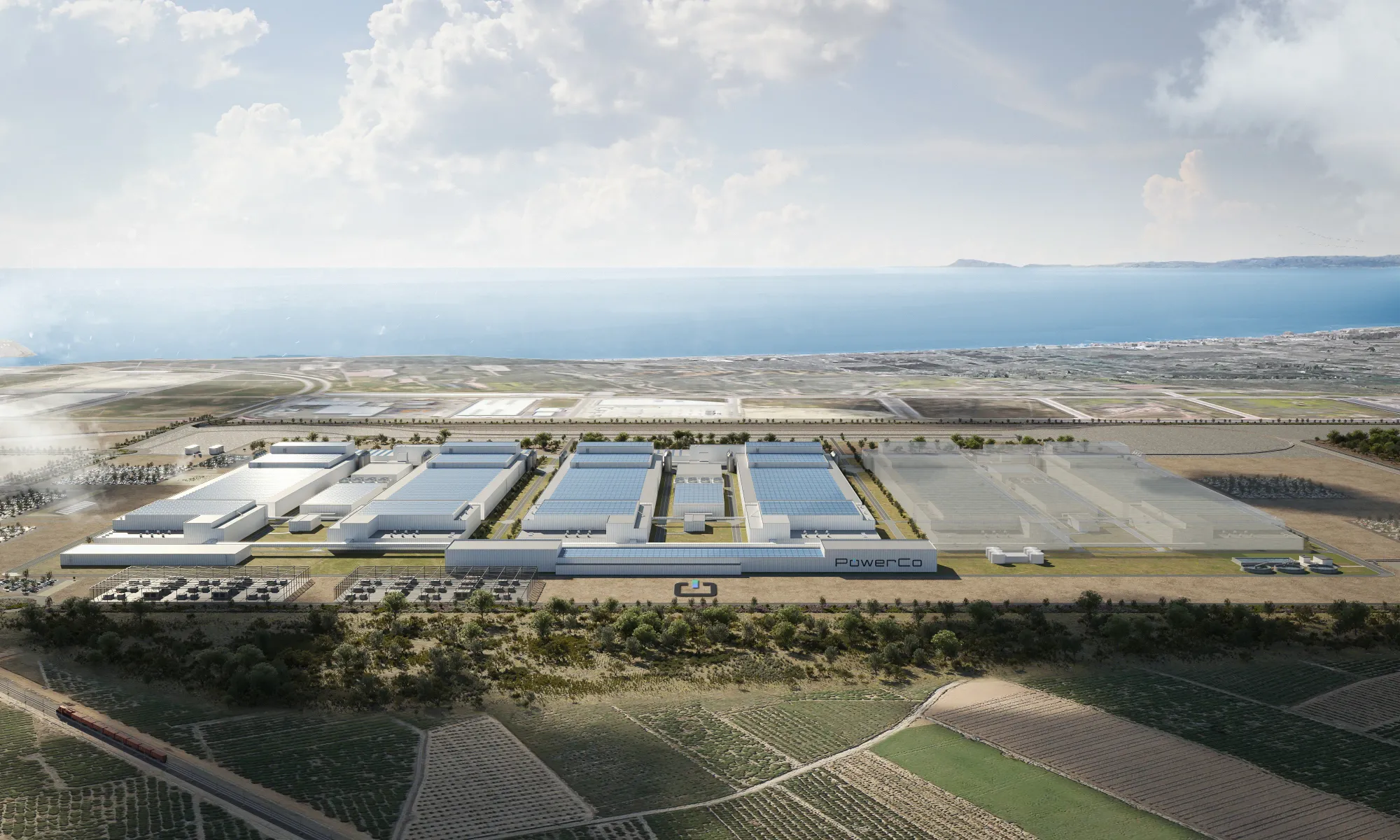 Gigafactoría de VW en Sagunto - Vista aérea del proyecto