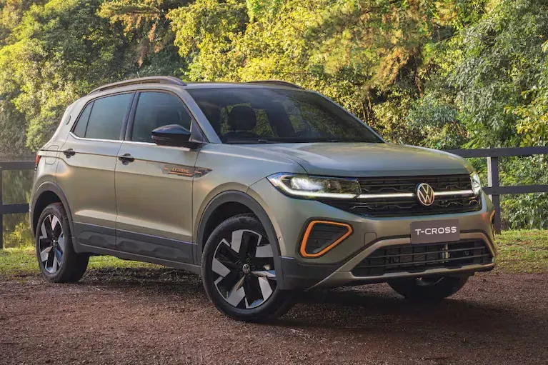 Volkswagen T-Cross Híbrido 2027 - Vista lateral y trasera