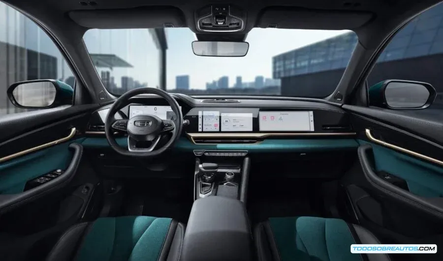 Tablero y palanca de cambios Geely Monjaro 2026