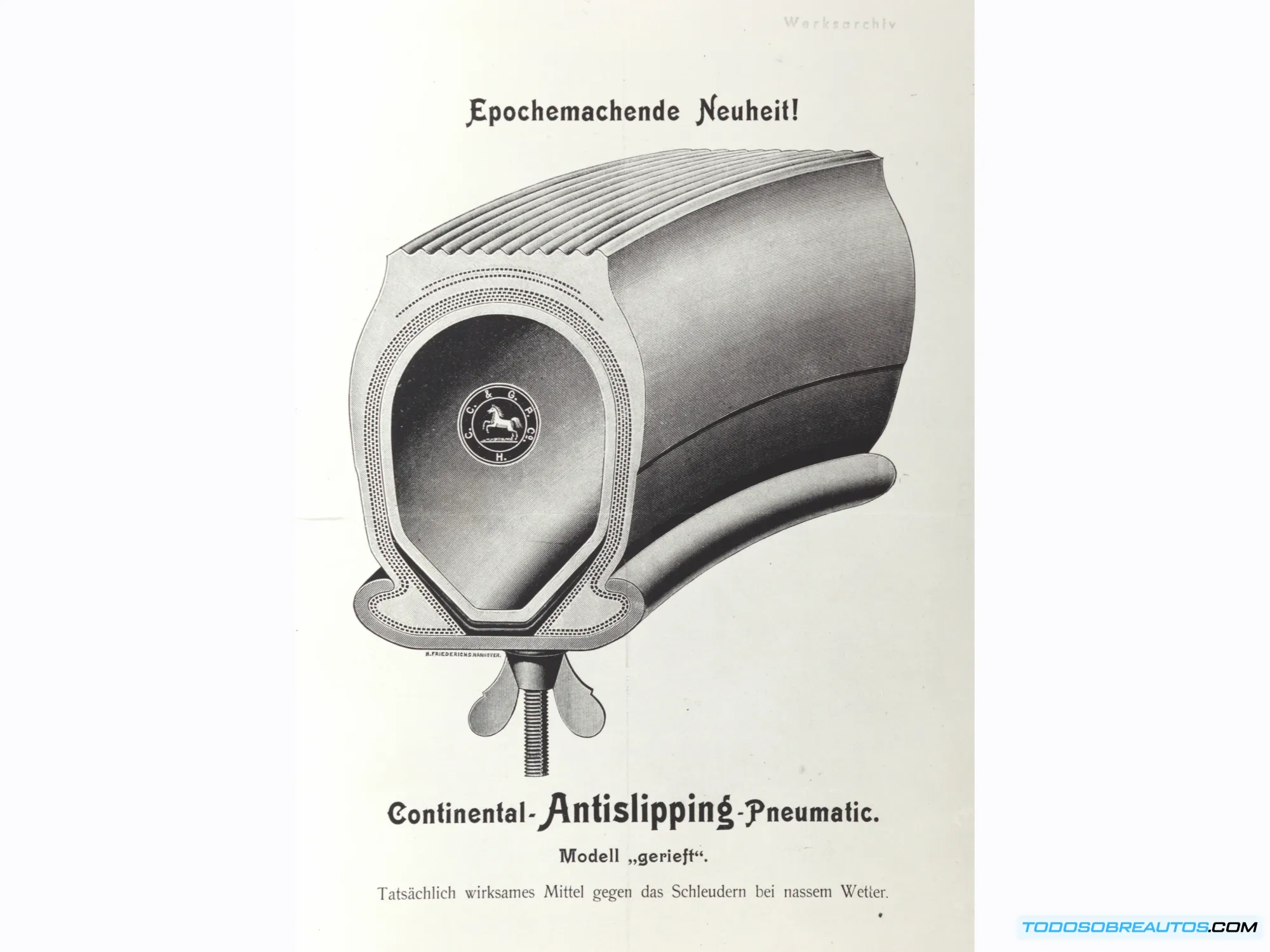 Imagen ilustrativa mostrando la pequeña área de contacto entre una llanta y el asfalto, comparada con el tamaño de una tarjeta postal.