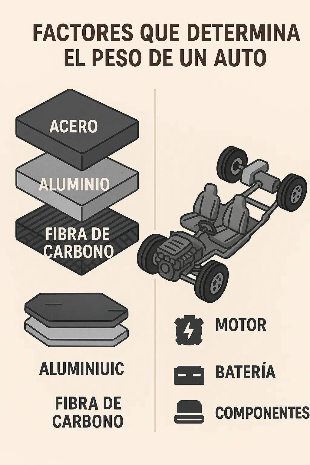 Factores peso auto