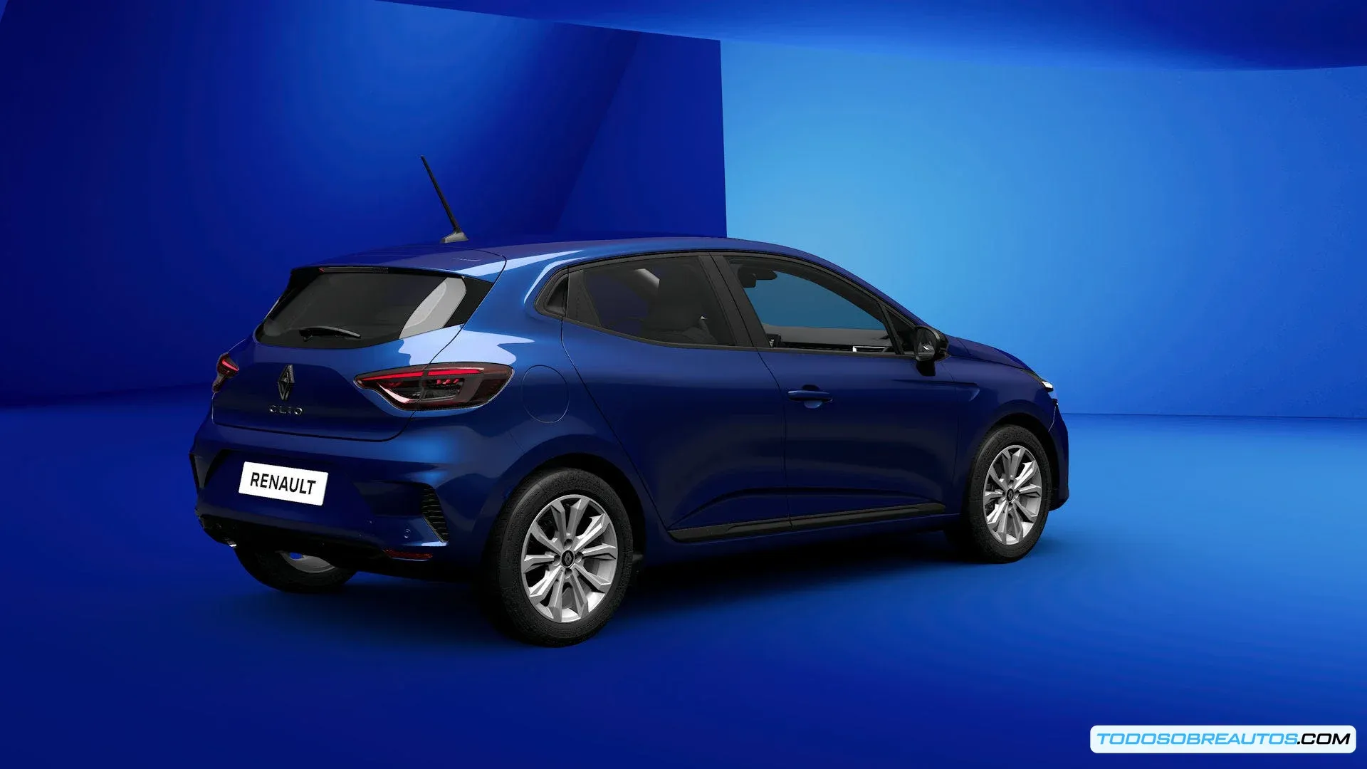 Primer plano de los detalles estéticos del Renault Clio Generation 2024.