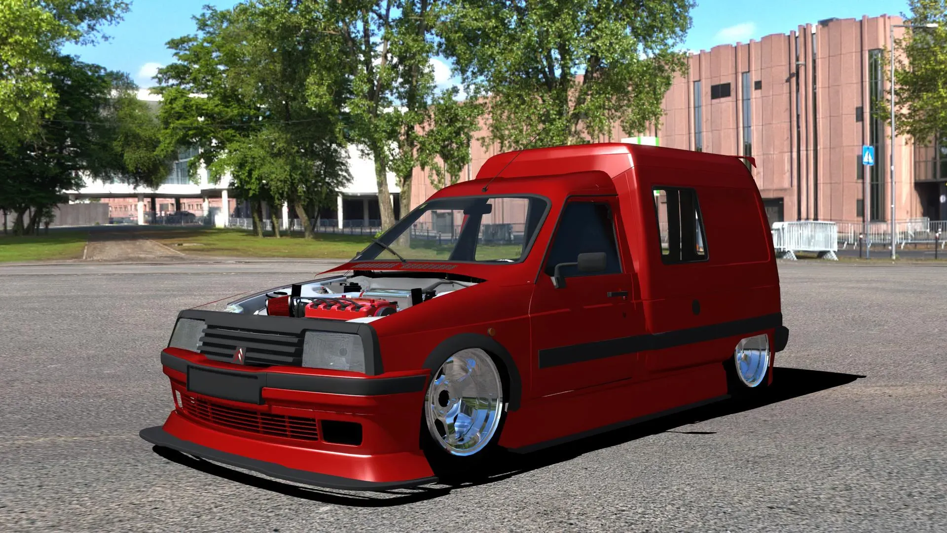 Citroën C15 Color Rojo modificada