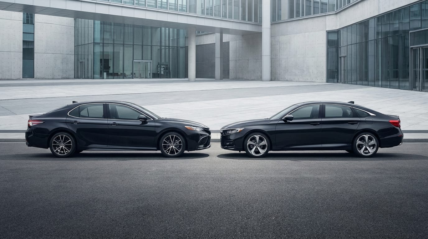 Comparativa de diseño lateral: Toyota Camry vs Honda Accord