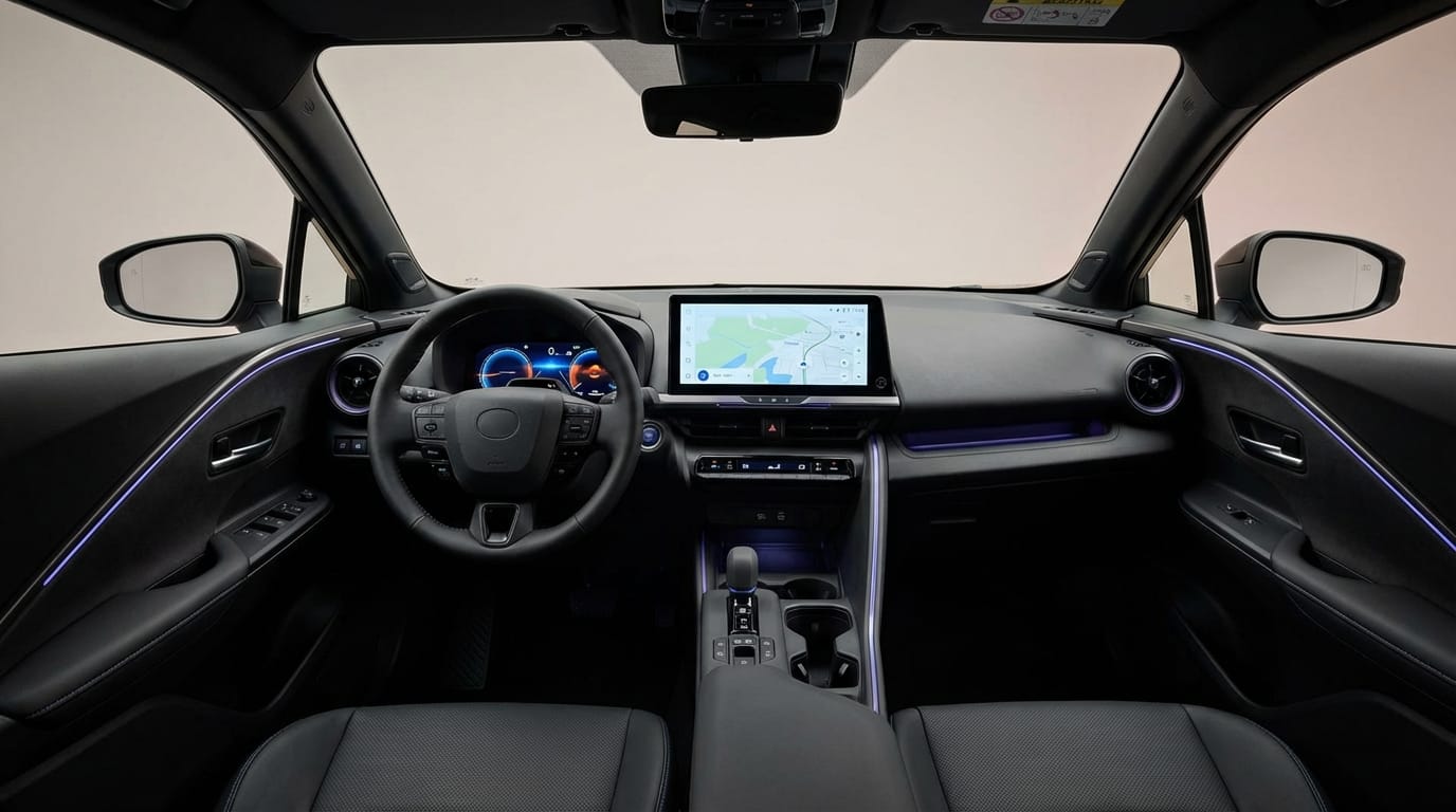 Toyota C-HR 2024 - Vista del interior y panel de instrumentos digital