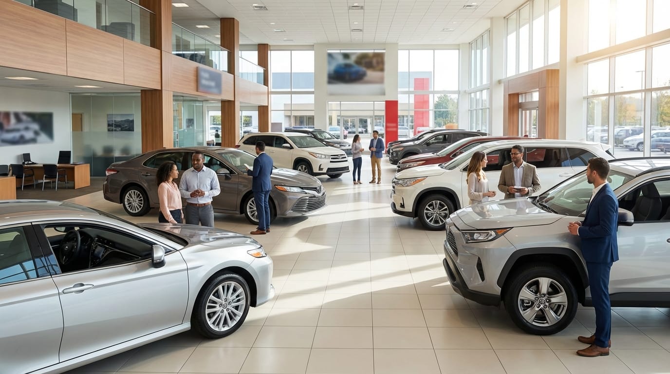 Concesionario Toyota México moderno - Representando la experiencia de venta y transformación digital