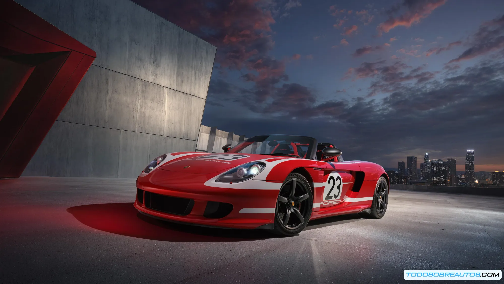 Detalle del Porsche Carrera GT Sonderwunsch con fibra de carbono y diseño 917