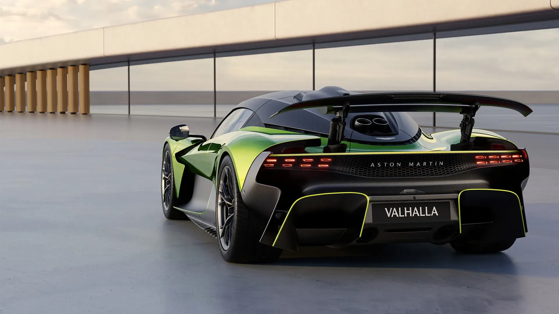 Vehículo Verde Aston Martin Valhalla