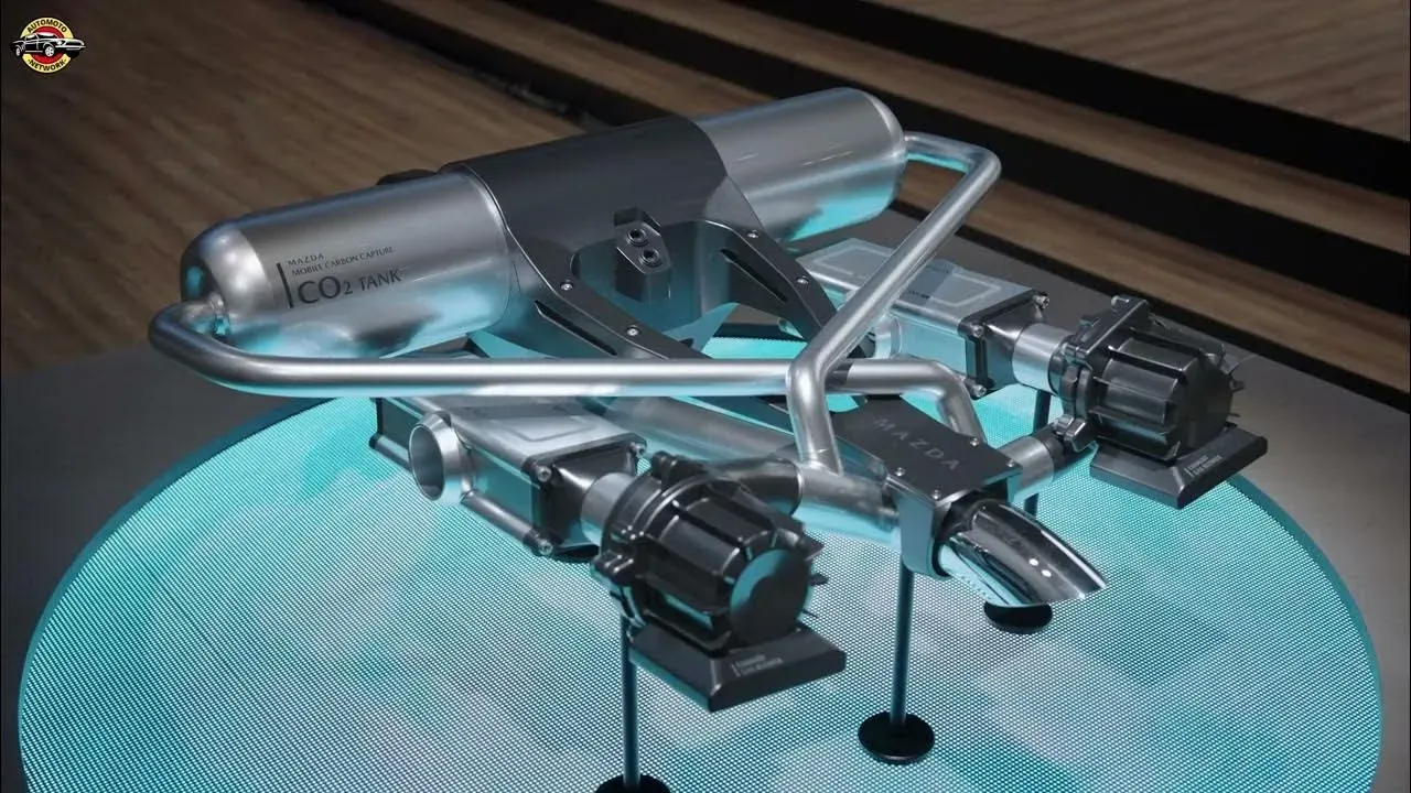 Mazda Mobile Carbon Capture System Diagram