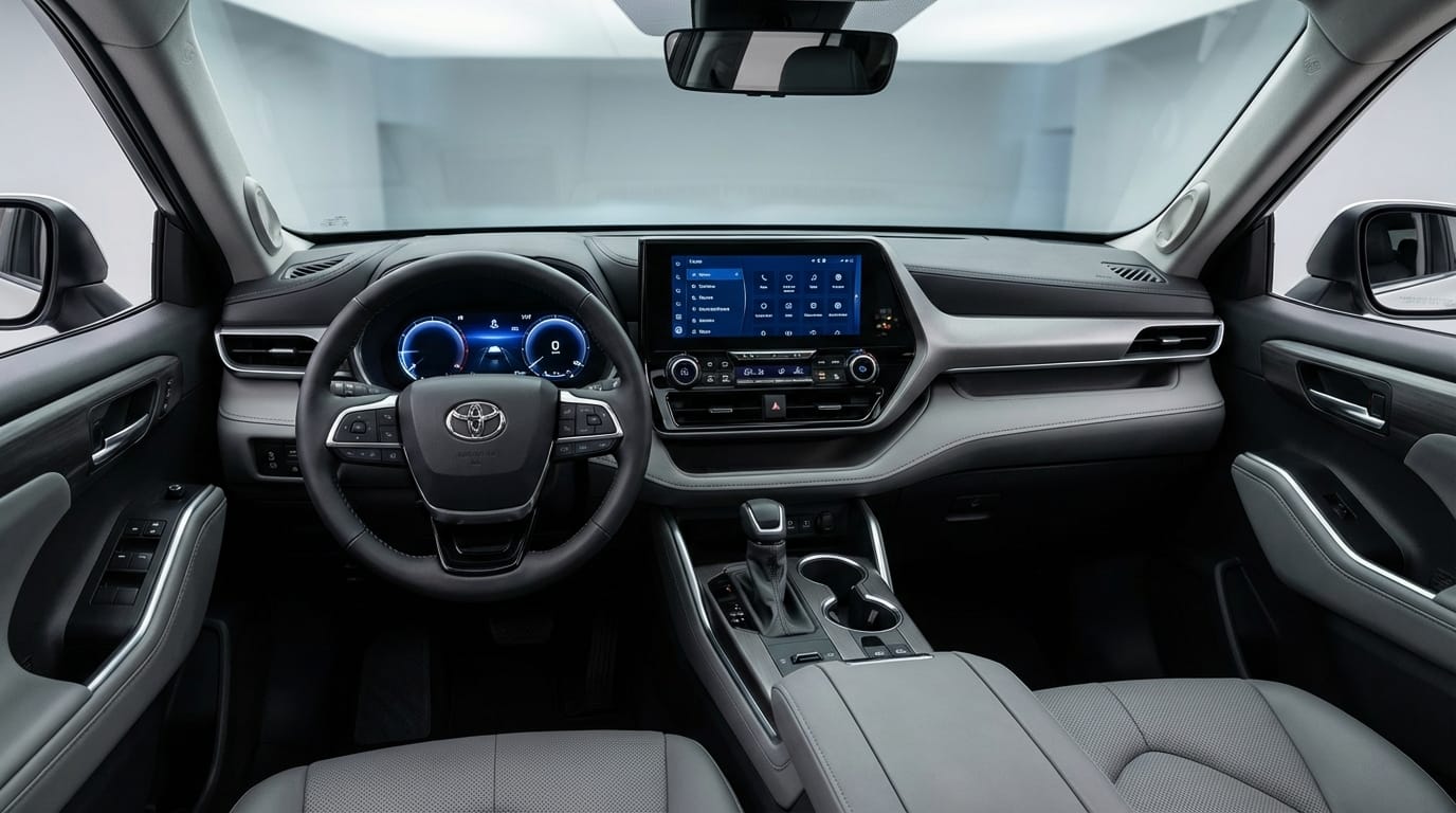 Toyota Highlander 2025 - Interior y tecnología del habitáculo