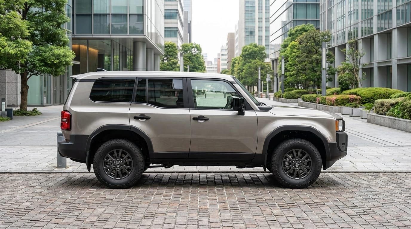Toyota Land Cruiser FJ 2025 - Vista lateral mostrando su tamaño compacto
