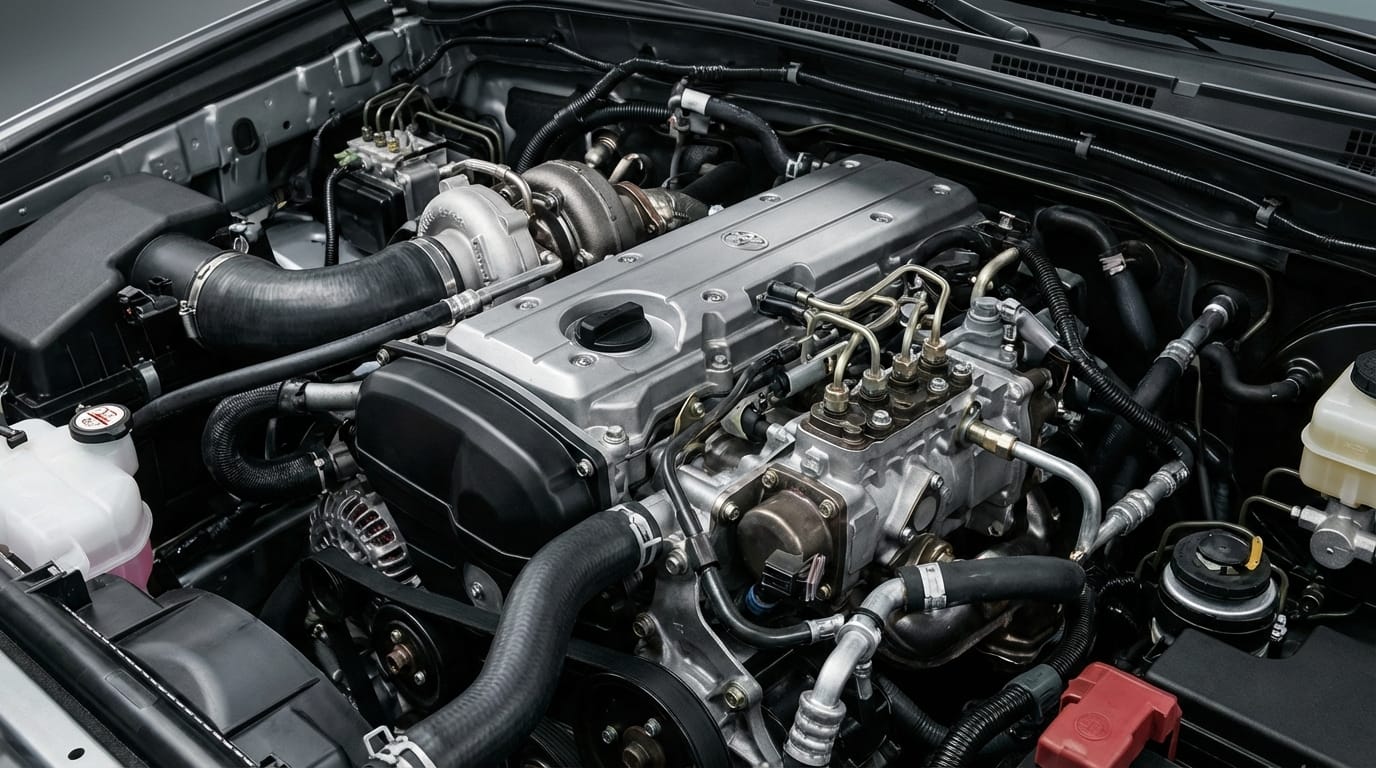 Motor Toyota 2AD-FTV - Vista detallada y técnica