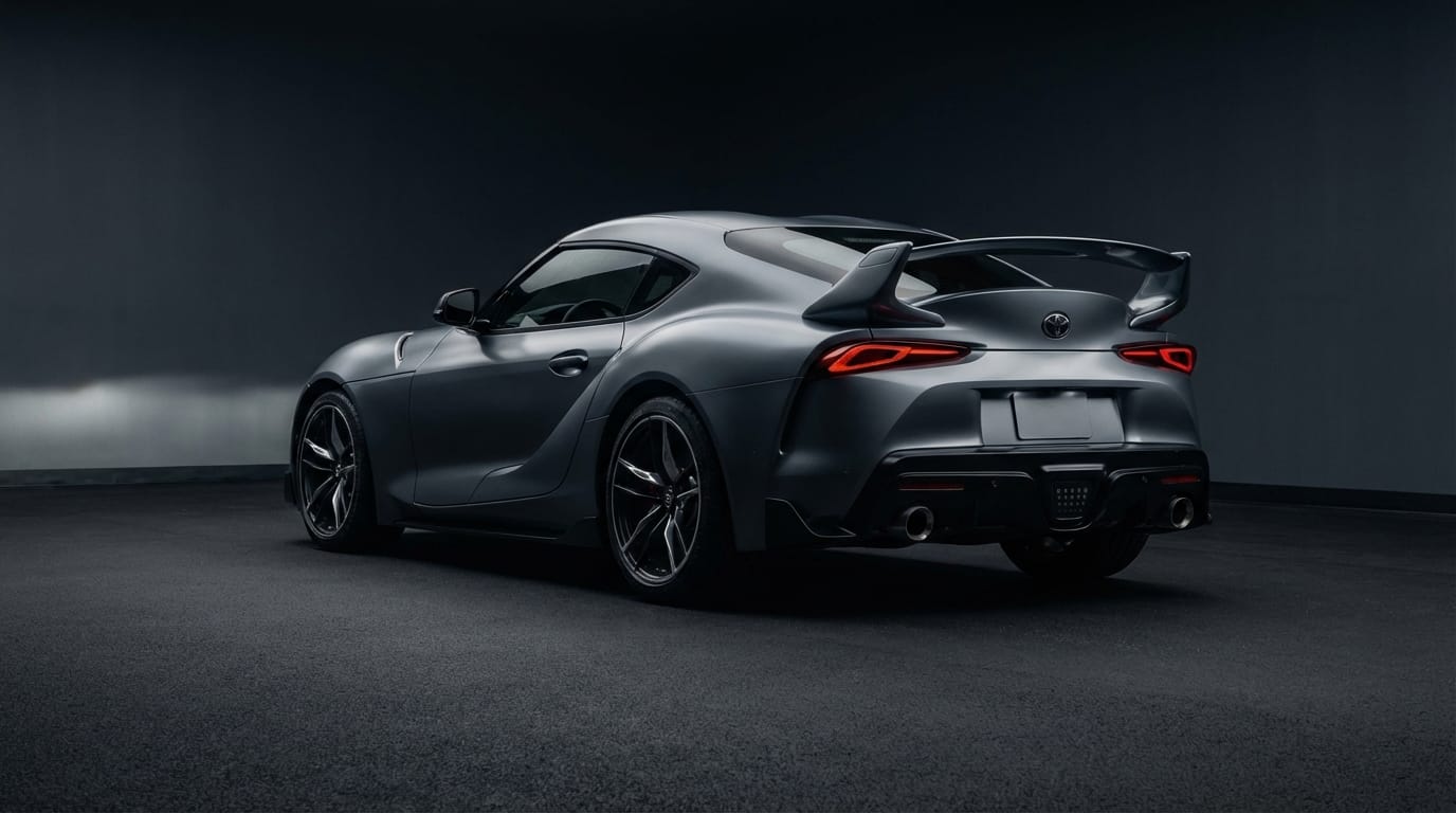 Toyota GR Supra 2023 - Vista trasera agresiva y líneas de diseño