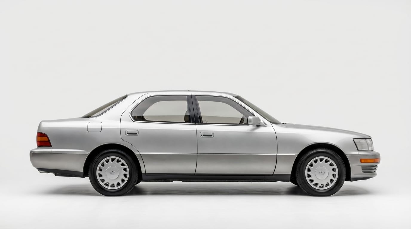 Lexus LS 400 1990 - Perfil lateral que muestra su diseño elegante