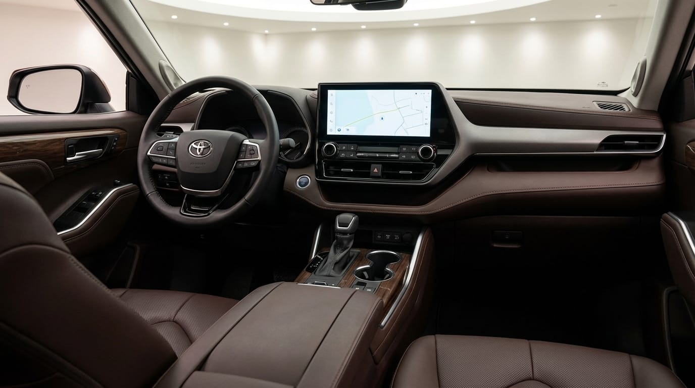 Toyota Highlander Hybrid 2023 - Interior y panel de instrumentos