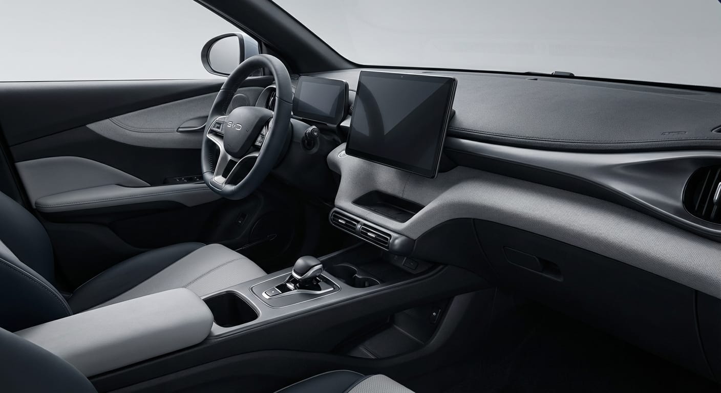 Interior del BYD Dolphin Mini